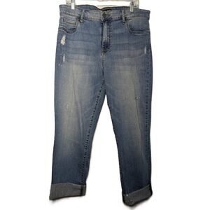 KUT FROM THE KLOTH Light/Med Wash JEANS CATHERINE BOYFRIEND Size 14